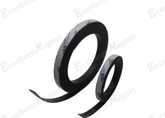 China Extruding Rubber Flexible Magnetic Strip With Adhesive On Back For Advertisement supplier