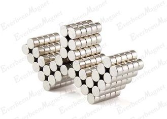 China Neodymium Cylinder Magnets Dia 5 * 5 Mm , Super Strong Disc Magnets 80 Celsius Degree supplier