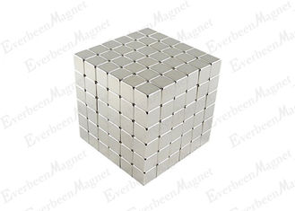 China N35 TO N52 Cube Neodymium Block Magnets High Coercive Force High Flux For DC Motors supplier