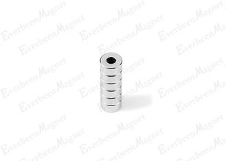 China Small Round Magnets With Central Hole , Anti - Oxidated  Neodymium Magnet Ring supplier