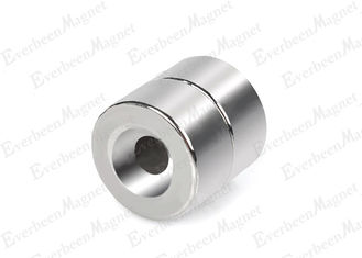 China N42 Cylinder Magnets With Hole , Zinc Plating Circular Magnets With Holes supplier