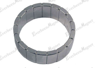 China High Energy Large Arc Magnets , Neodymium Arc Segment Magnets Silver / Gold / Black supplier