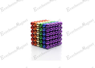 China Magic 5mm / 3mm Neodymium Ball Magnets  Colorful For Magnetic Health Product supplier