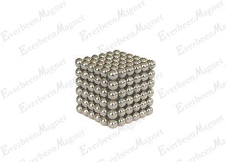 China 7 / 16 &quot; Diameter Magnetic Cube Balls Chrome Plated , Bucky Ball Cube Axially Magnetized supplier