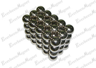 China Little / Mini Neo Cube Neodymium Ball Magnets 3 / 4 &quot; Diameter Nickel Plated For Education supplier