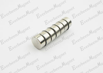 China Strong Disc Permanent Neodymium Magnets Dia 15 mm * 7 mm Thickness Silver Colour supplier