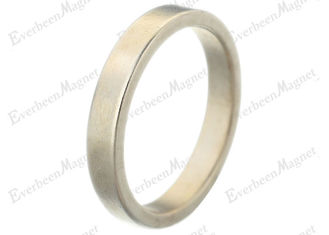 China Powerful Ring Rare Earth Magnets N42 , Gold Coating High Energy Large Ring Magnets supplier