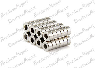 China N40 Big Circle Neodymium Rare Earth Magnets With Central Hole OD 3/4 inch Axially Magnetized supplier
