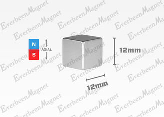 China Nickel Coated Cube N35 Neodymium Block Magnets 12*12*12mm 80 Celsius Degree supplier