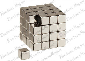 China 10x10x10mm Neodymium Block Magnets , Permanent Rare Earth Magnet Gold Coating supplier
