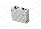 China N52 Countersunk Neodymium Magnets With Two Countersunk Hole NiCuNi Plating Anti - Rust factory