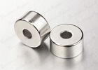 China Industrial Circular Magnets With Holes Coated NiCuNi , Strong Circular Magnets factory