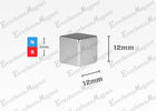 China Nickel Coated Cube N35 Neodymium Block Magnets 12*12*12mm 80 Celsius Degree factory