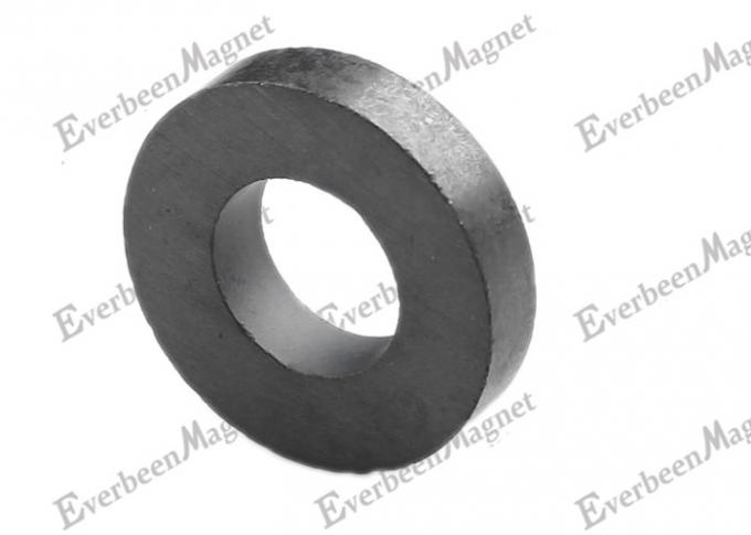 Permanent  Ferrite Ring Magnet , Ferrite Round Magnet Fe2O3 And BaO Or SrO