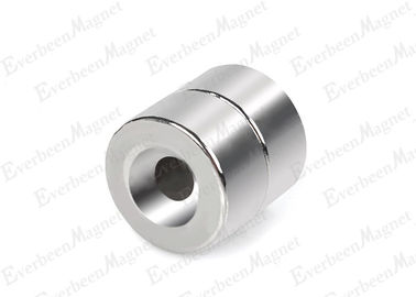 China N42 Cylinder Magnets With Hole , Zinc Plating Circular Magnets With Holes distributor